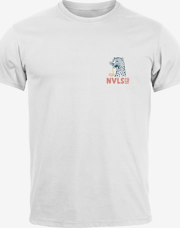 Neverless Shirt 'Eat pasta' in White: front