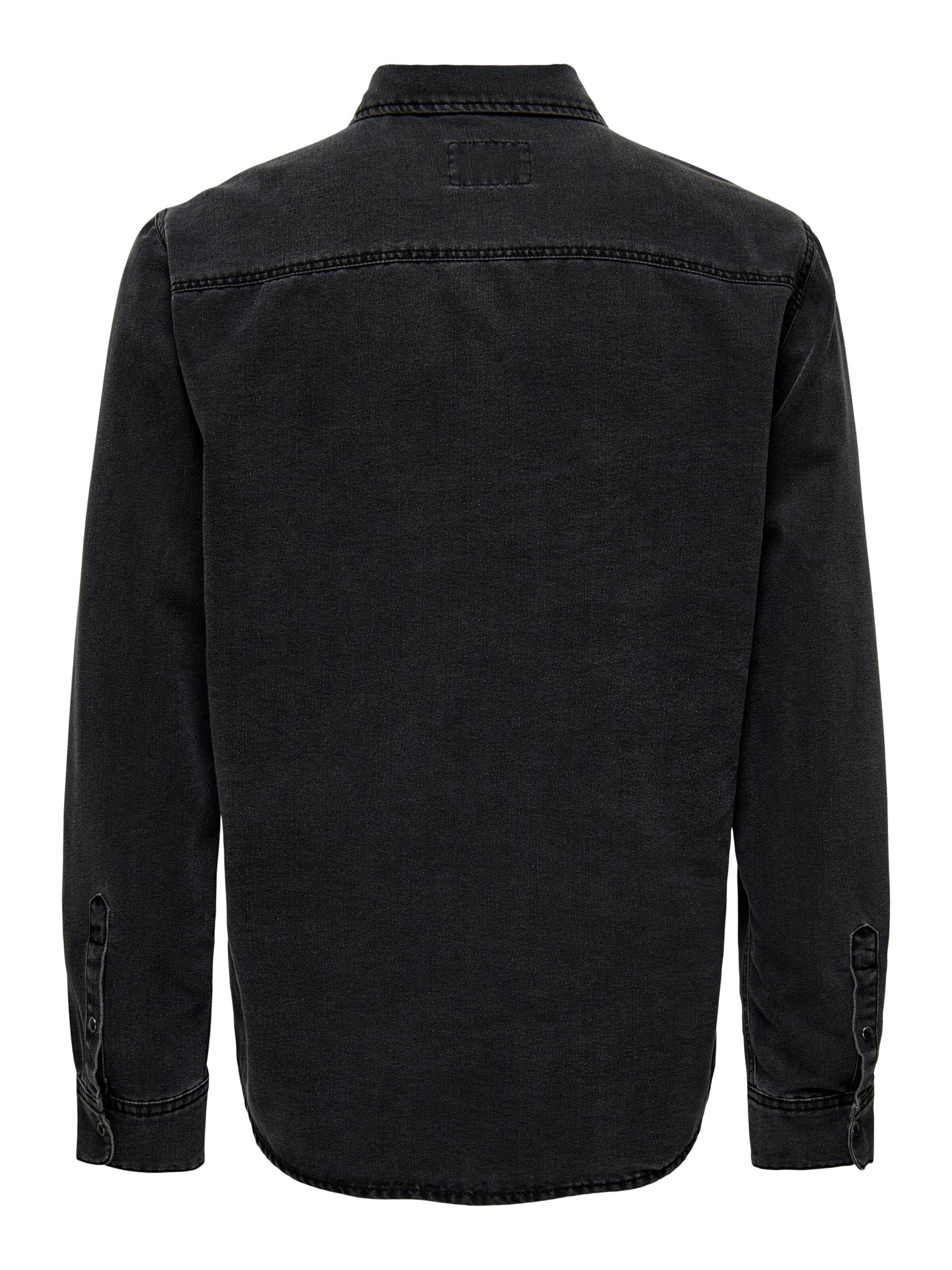 Only & Sons Comfort Fit Košeľa 'BANE' - Sivá