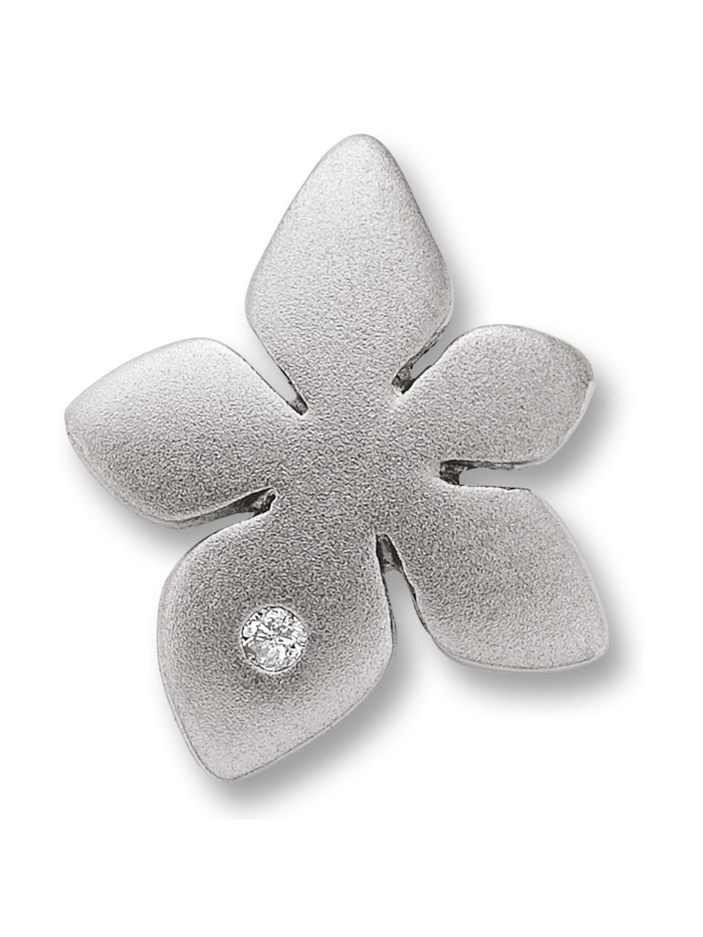 ONE ELEMENT Jewelry 'Blume' in Silver: front