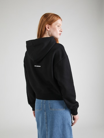 Karl LagerfeldSweater majica 'IKONIK' - crna boja