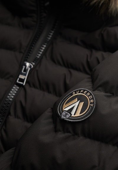 Superdry Veste mi-saison en noir, Vue avec produit