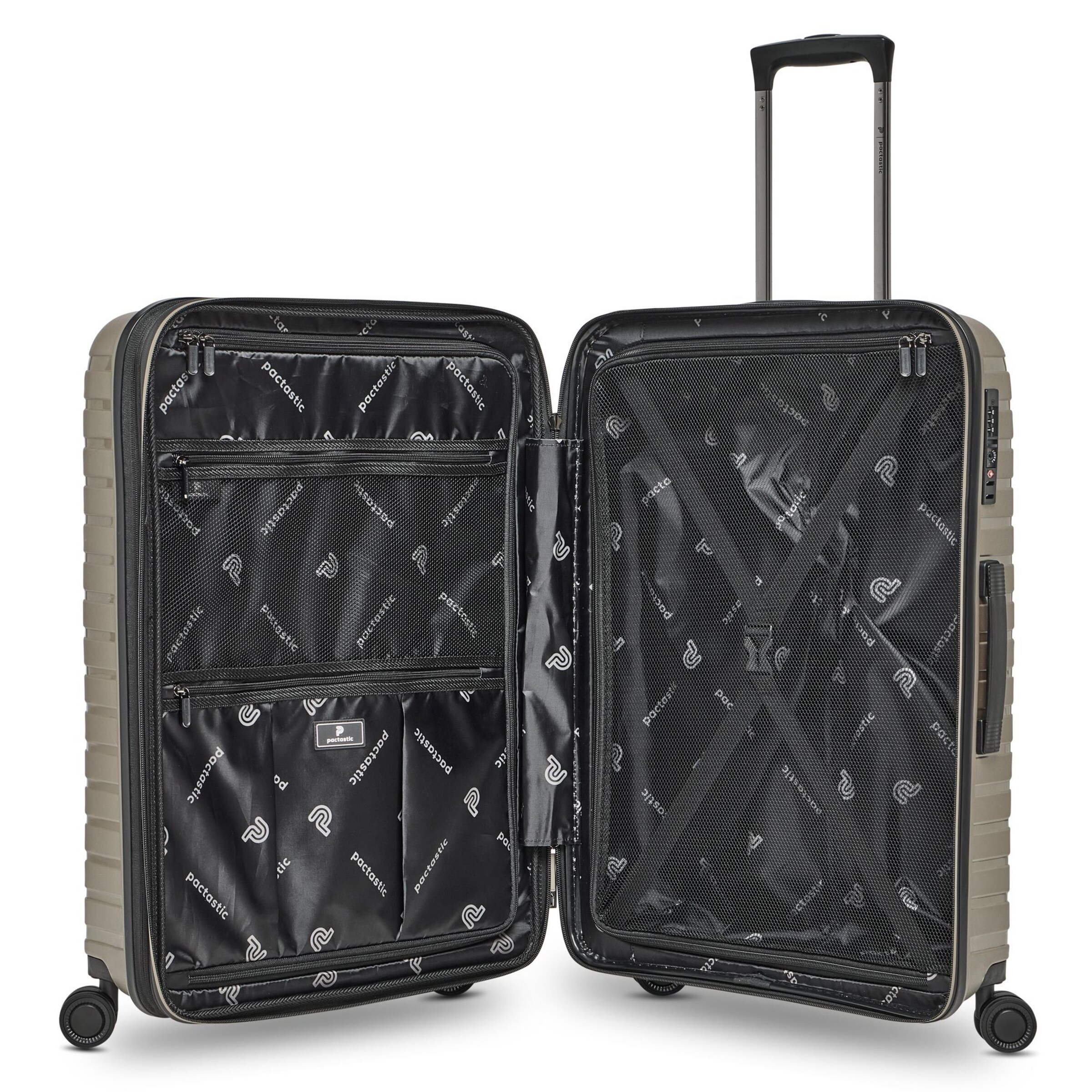 Pactastic Suitcase set in Beige