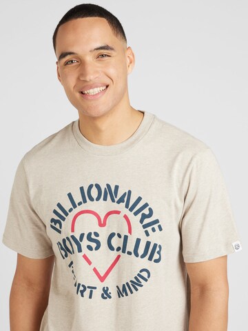 Billionaire Boys Club T-Shirt 'HEART & MIND STENCIL' in Beige