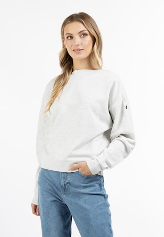 DreiMaster Vintage Sweatshirt i vit: framsida