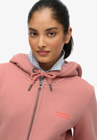 Veste de survêtement 'Essentials' Superdry en rose