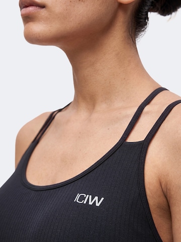 ICANIWILL Korzetová Sportovní podprsenka 'Define' – černá