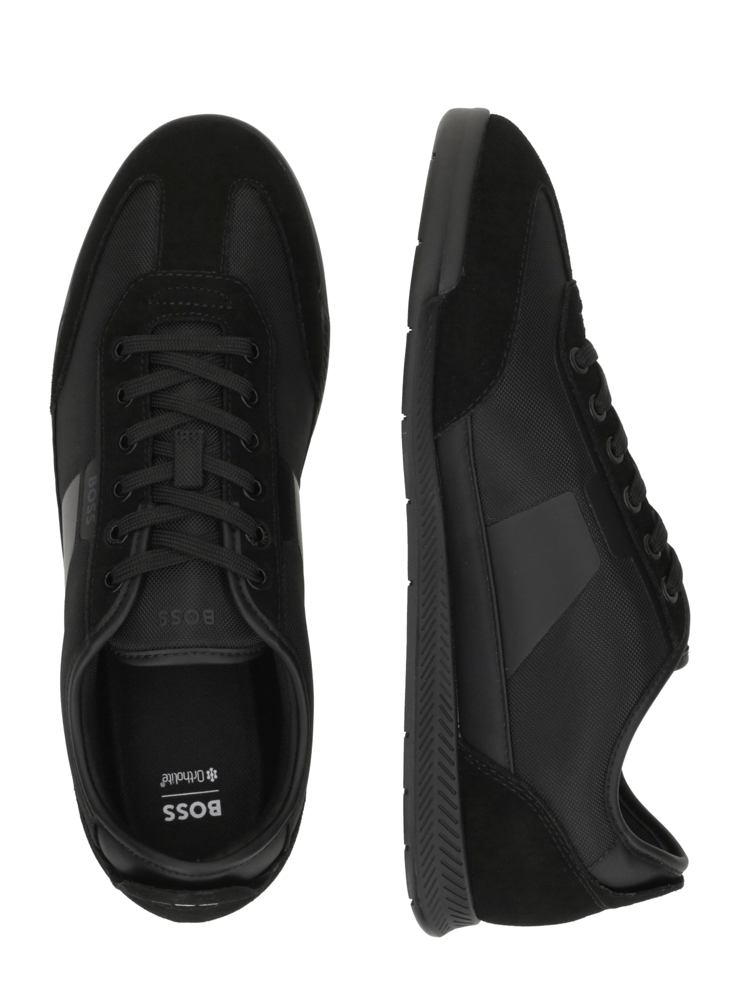 BOSS Низкие кроссовки 'Nitan' в Черный