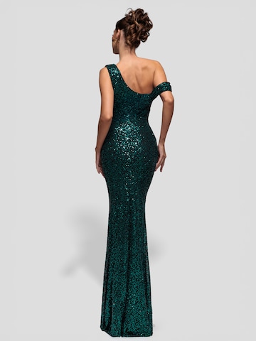 Robe de soirée GODDIVA en vert