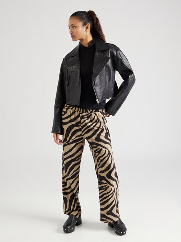 SISTERS POINT Wide leg Broek 'ELLA' in Bruin