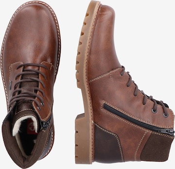 Rieker Lace-Up Boots in Brown