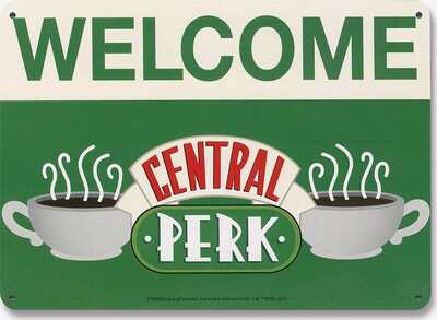 LOGOSHIRT Bild 'Friends - Central Perk - Welcome' in grün, Produktansicht