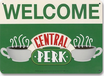 LOGOSHIRT Bild 'Friends - Central Perk - Welcome' in Grün: Vorderseite