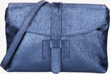 Pochette 'Pochette Donna Vera Pelle Laminato - Tracolla Regolabile' di Viola Castellani in blu: frontale