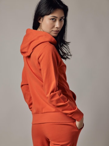 Sweat-shirt 'Felpa con Cappuccio e Zip' OWN Off With Nature en orange