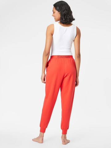 Effilé Pantalon de pyjama Calvin Klein Underwear en orange