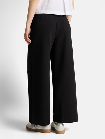 TOM TAILOR DENIM Wide Leg Hose in Schwarz