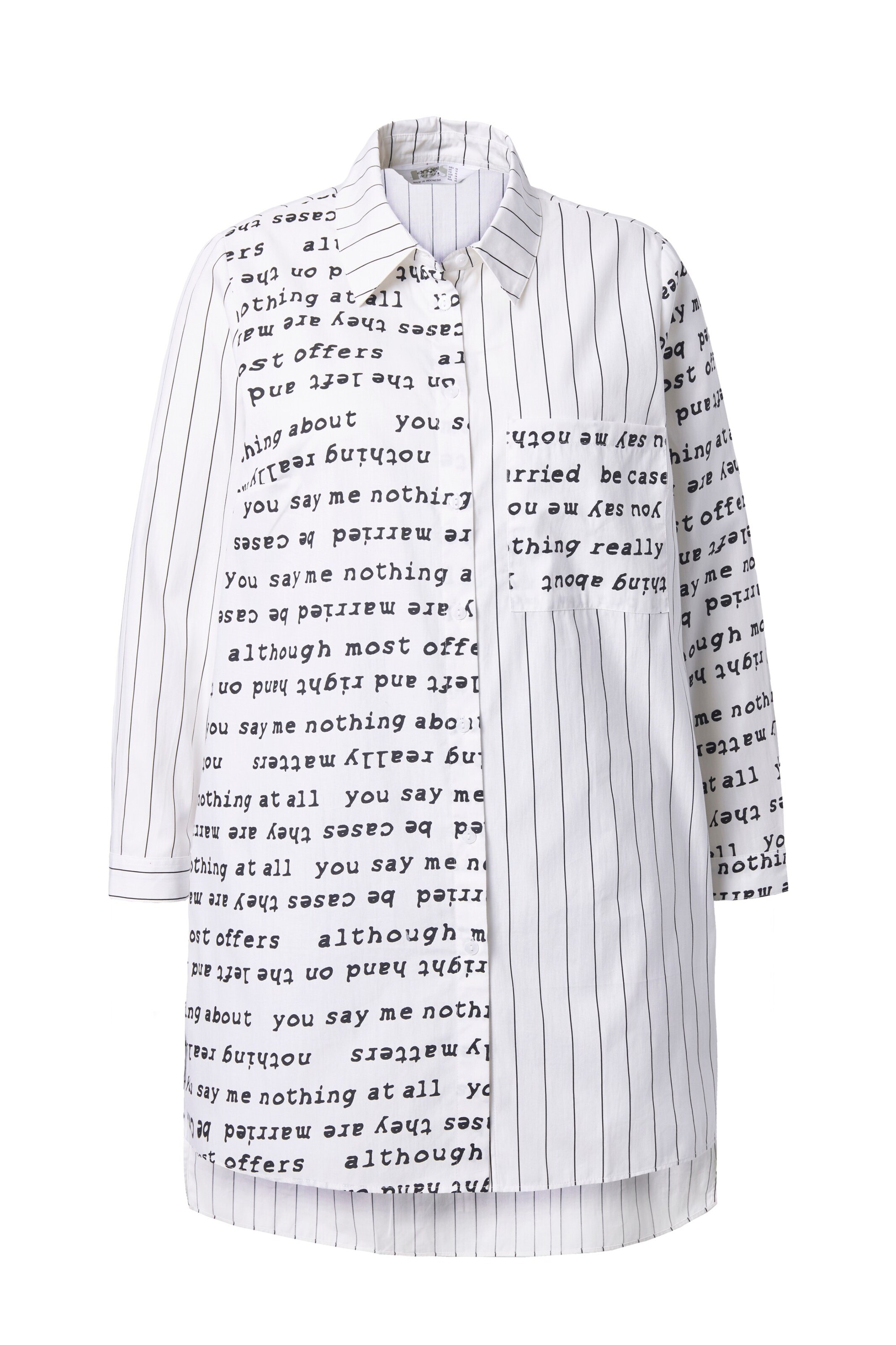 Angel of Style Blouse in Black: front