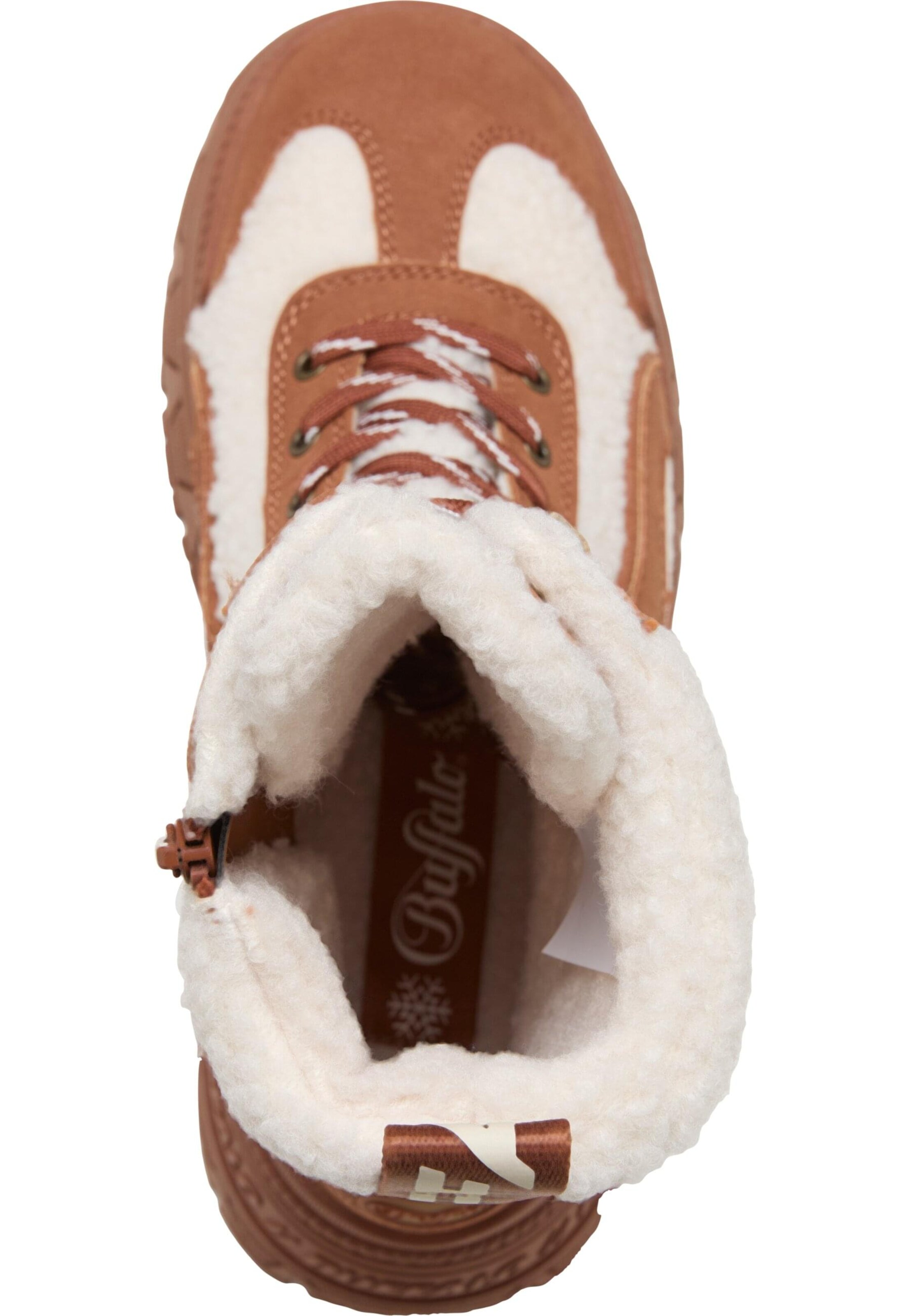 BUFFALO - Botines con cordones 'Fusion' en marrón