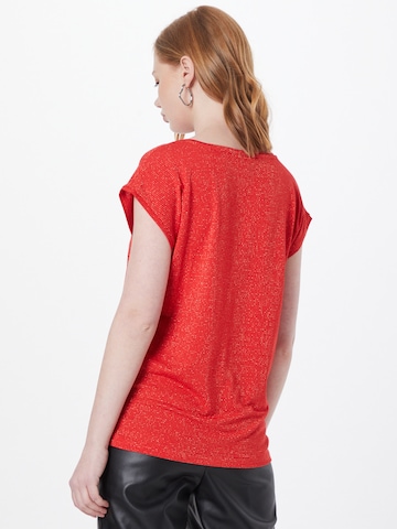 PIECES - Camisa 'Billo' em vermelho