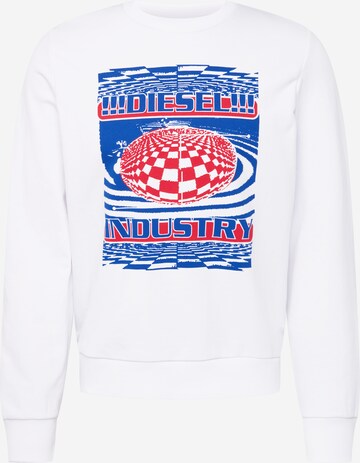 DIESEL Sweatshirt in White: front