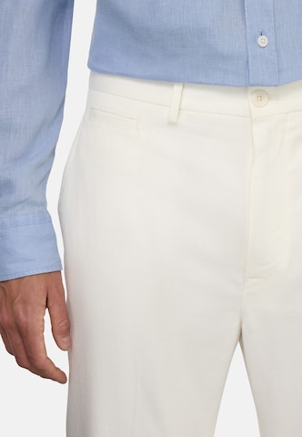 Boggi Milano Slim fit Chino trousers 'Stretch' in White