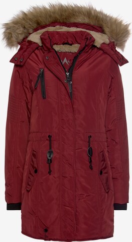 ALPENBLITZ Winter Coat in Red: front