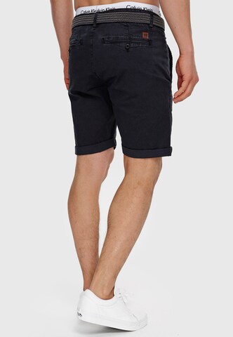 INDICODE JEANS Regular Trousers ' Estrada ' in Black