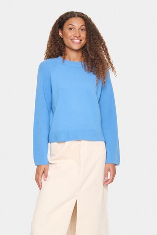 SAINT TROPEZ Pullover 'Inva' in Blau: Vorderseite
