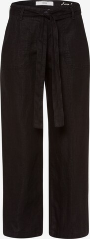 BRAX Regular Pleated Pants 'Maine' in Black: front