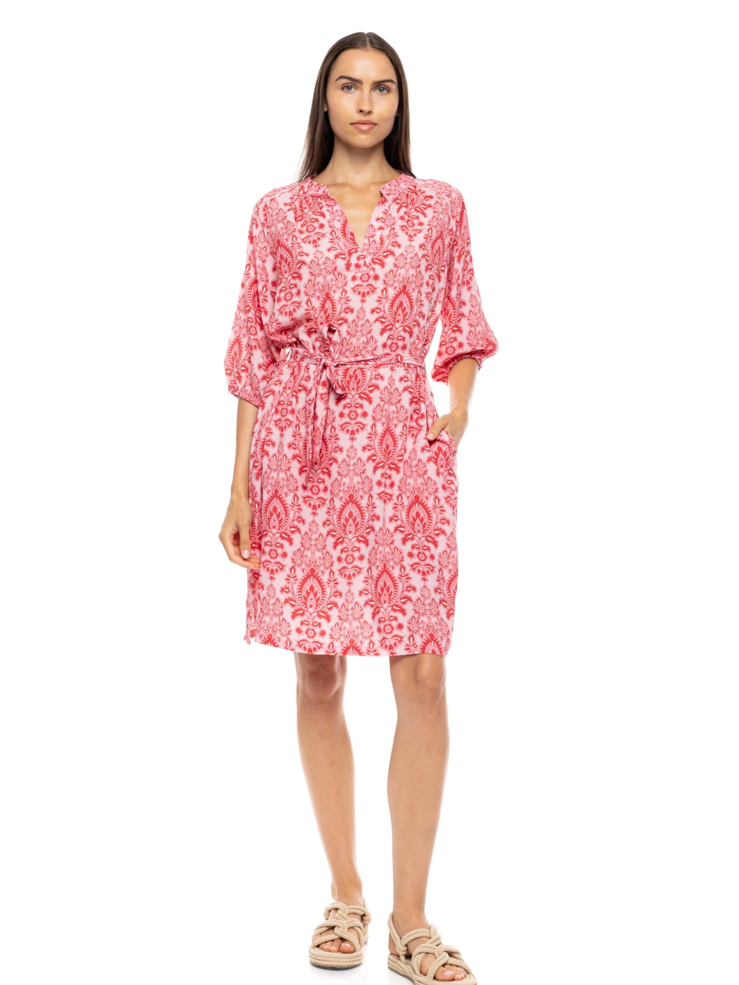 Pink Label Vestido de verano 'BEACHWEAR RED PAISLEY' en 36 en rosa, Vista del producto