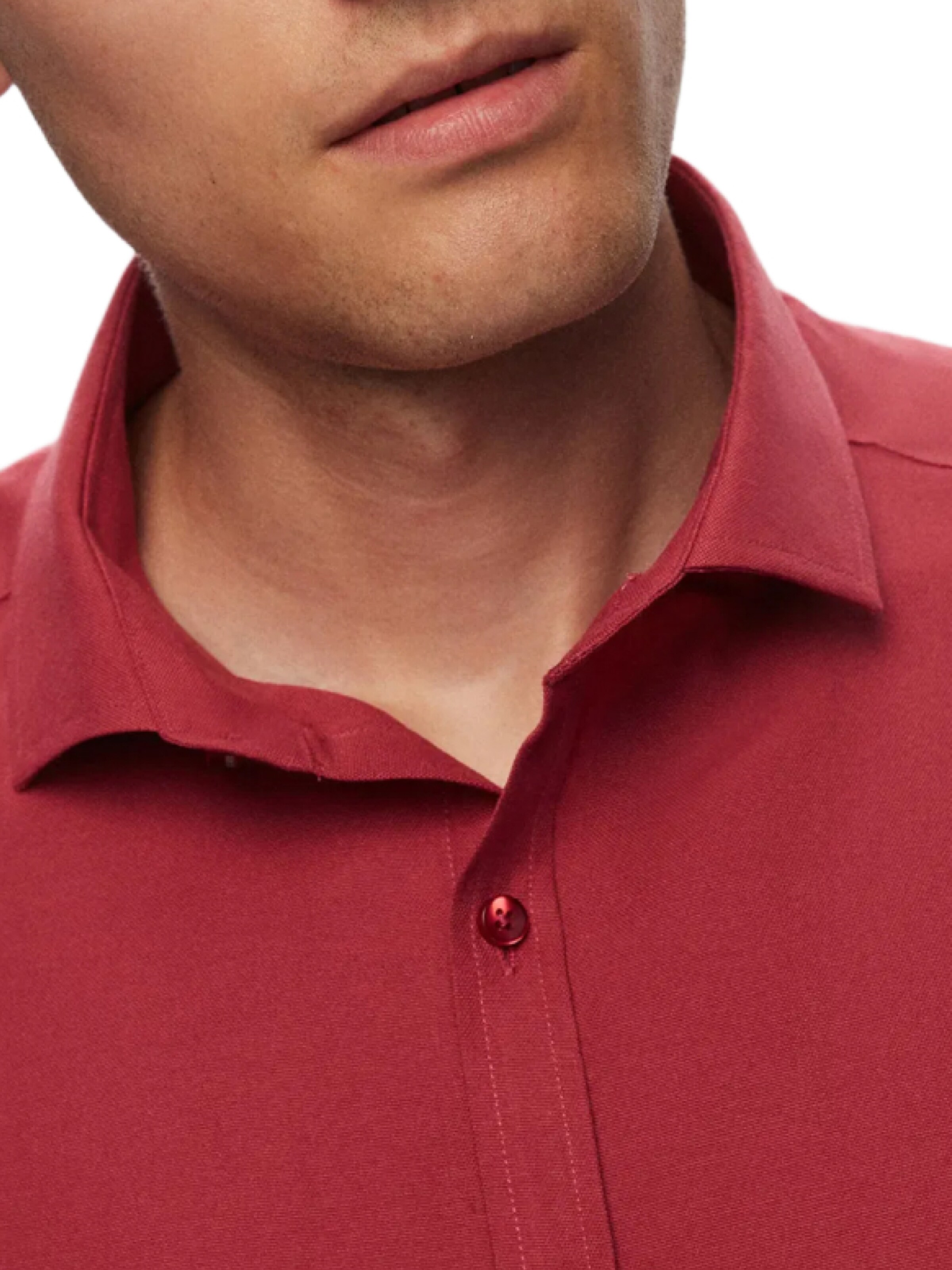 Coupe slim Chemise business D’S Damat en rouge