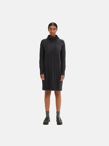 TOM TAILOR Knitted dress in Grey: front