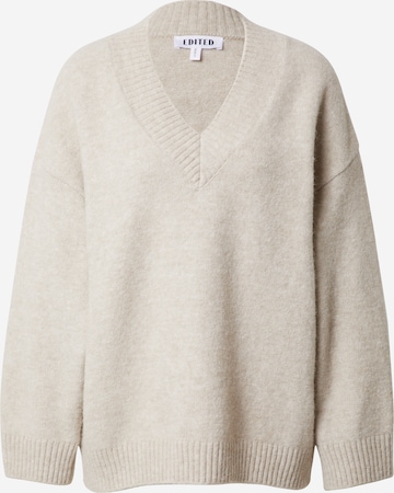 EDITED Sweater 'Udita' in Beige: front