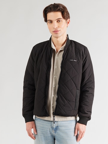Pepe Jeans Преходно яке в черно: отпред
