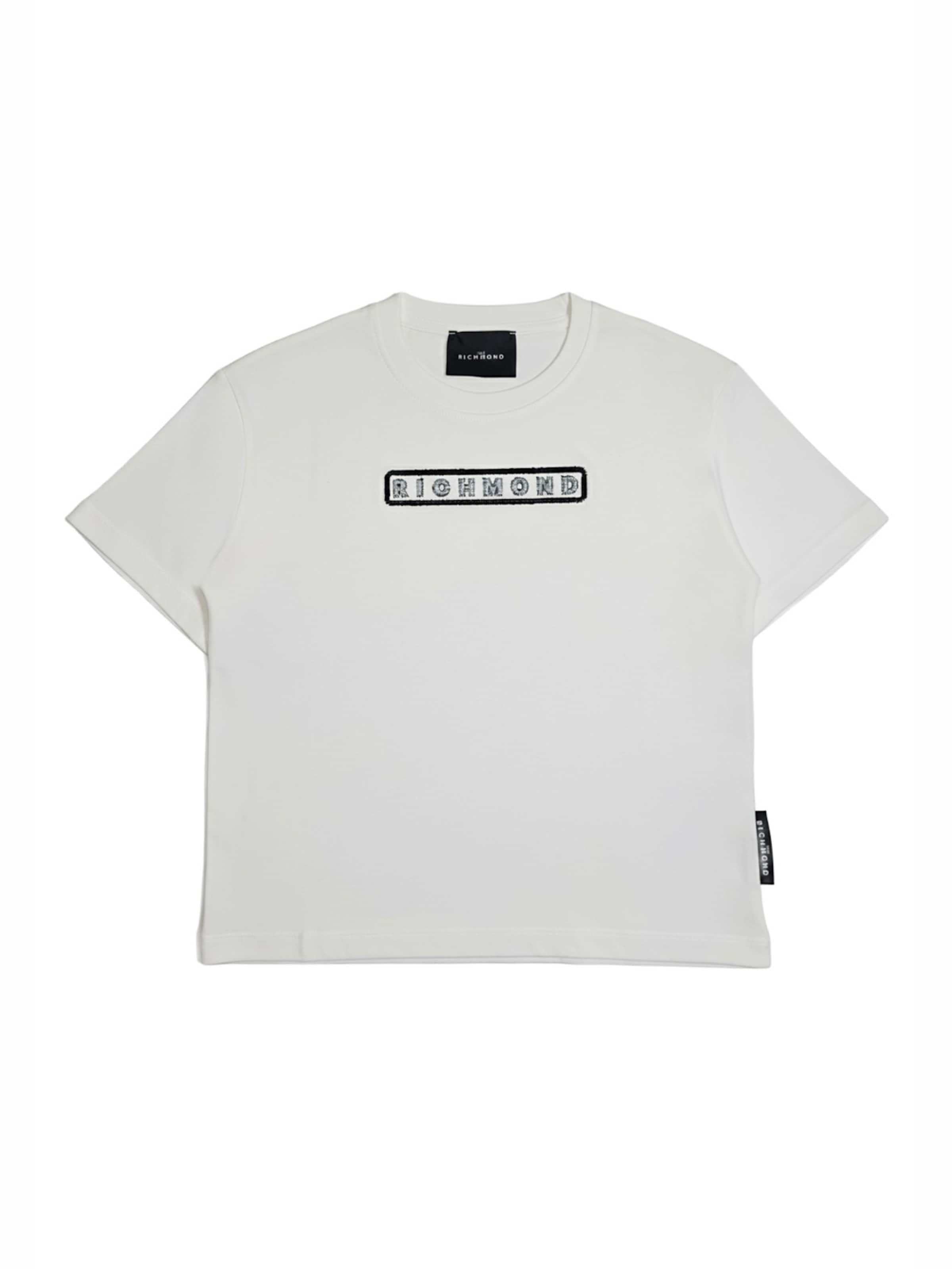 John Richmond Shirt 'T-shirt bianca per bambino' in Wit: voorkant