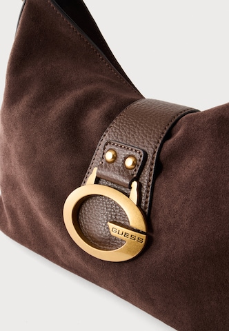 GUESS - Mala de ombro 'KATIE' em castanho