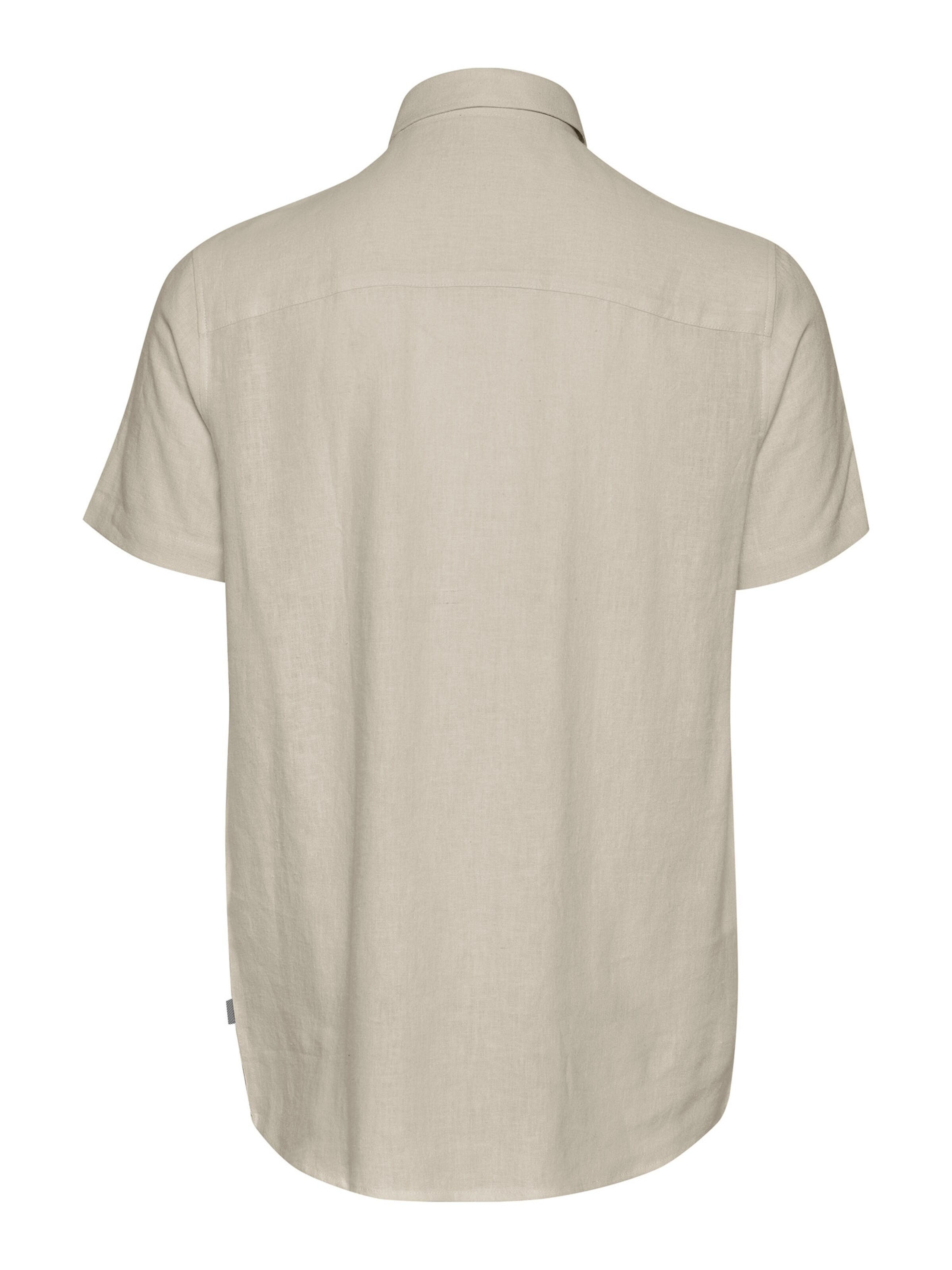 !Solid Slim fit Button Up Shirt 'Allan' in Beige