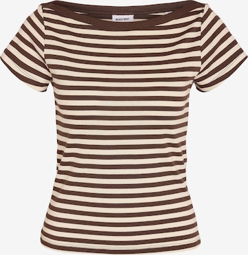 T-shirt Noisy may en beige : devant