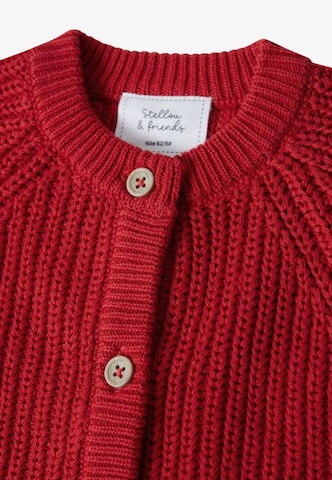 Stellou & Friends Knit cardigan in Red