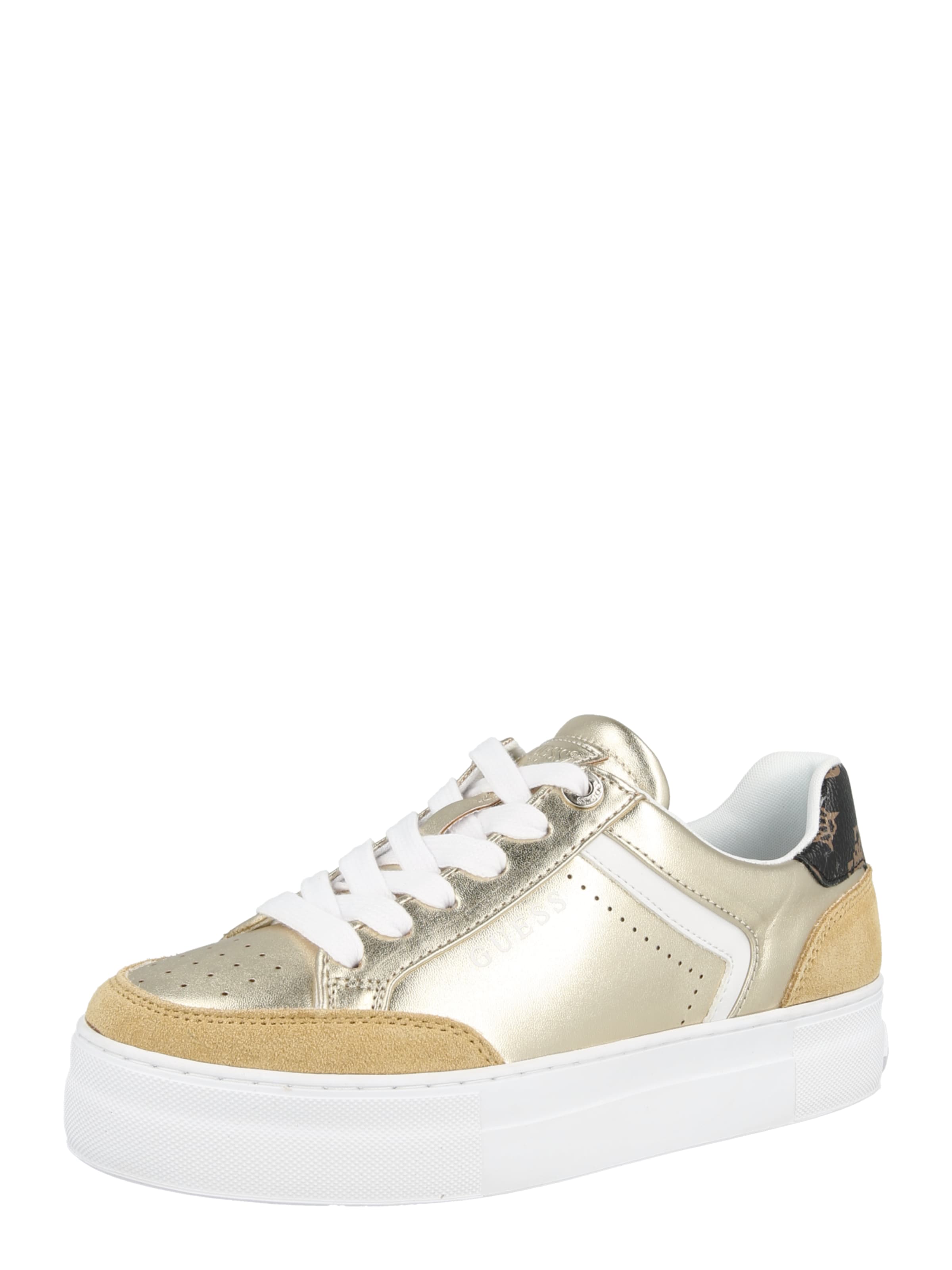 GUESS - Zapatillas deportivas bajas 'GILAX2' en plata: frente