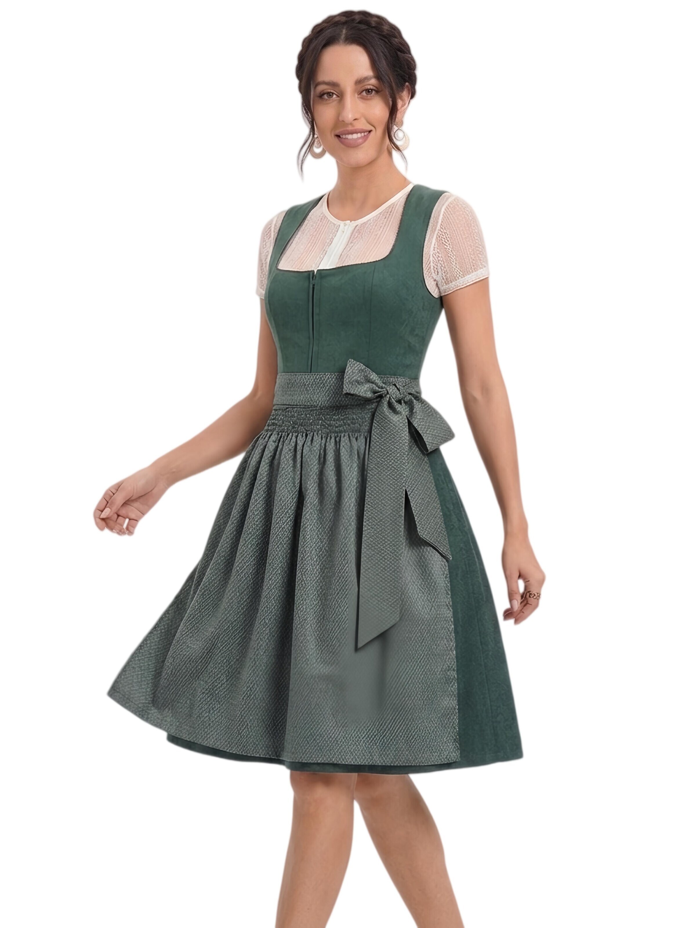 Yesfashion Dirndl in Green