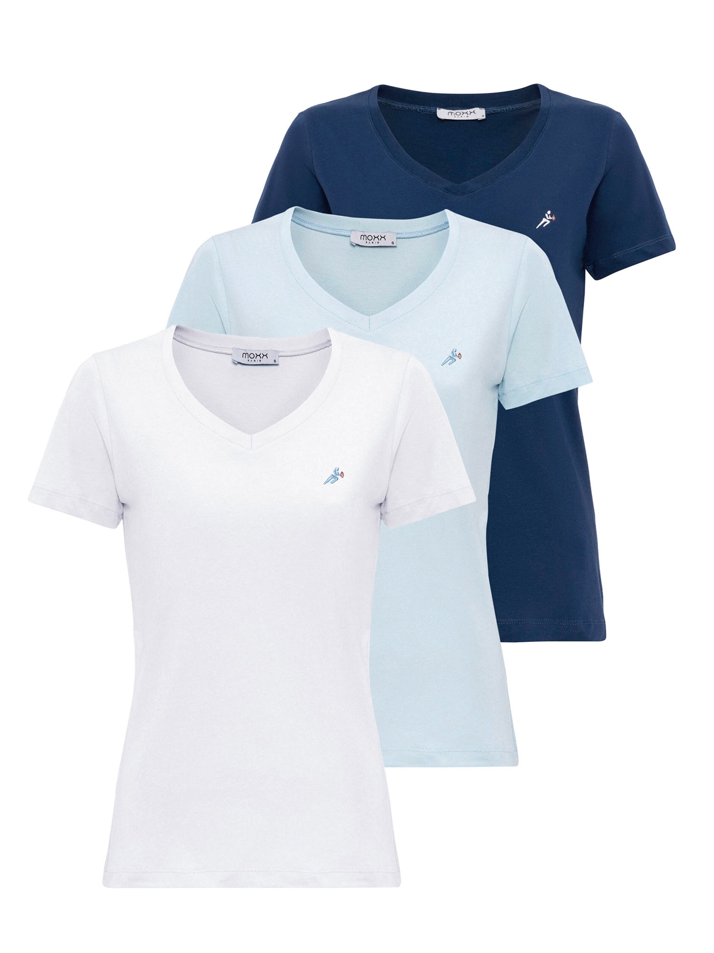 Moxx Paris Μπλουζάκι σε μπλε: μπροστά