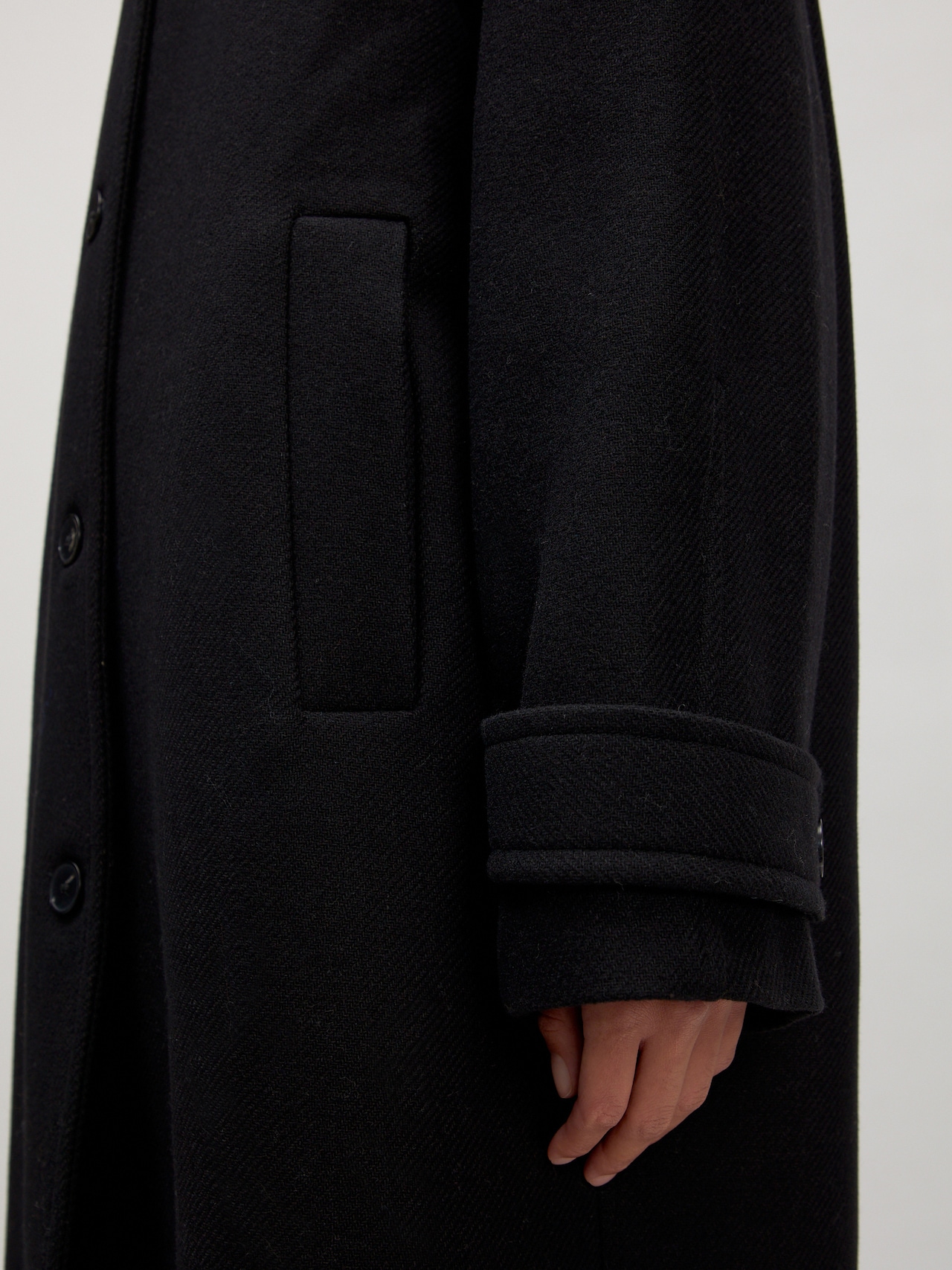EDITED Manteau mi-saison 'Fine' noir