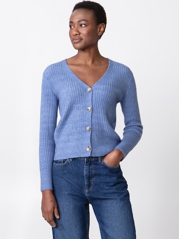 Indiska Knit Cardigan 'ALICIA' in Blue: front