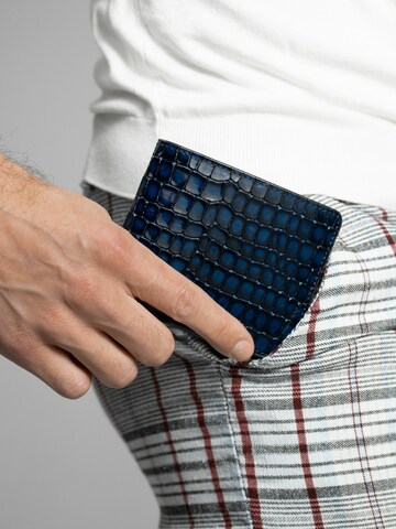 Porte-monnaies 'Croc Prestige' GT Collection en bleu