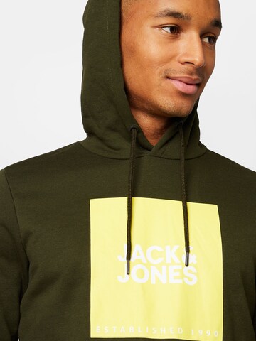 JACK & JONES - Sweatshirt 'Lock' em castanho