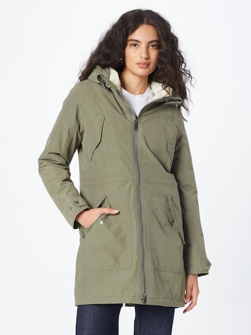 JACK WOLFSKIN Outdoorjacke 'Rocky Point' in Grün: predná strana