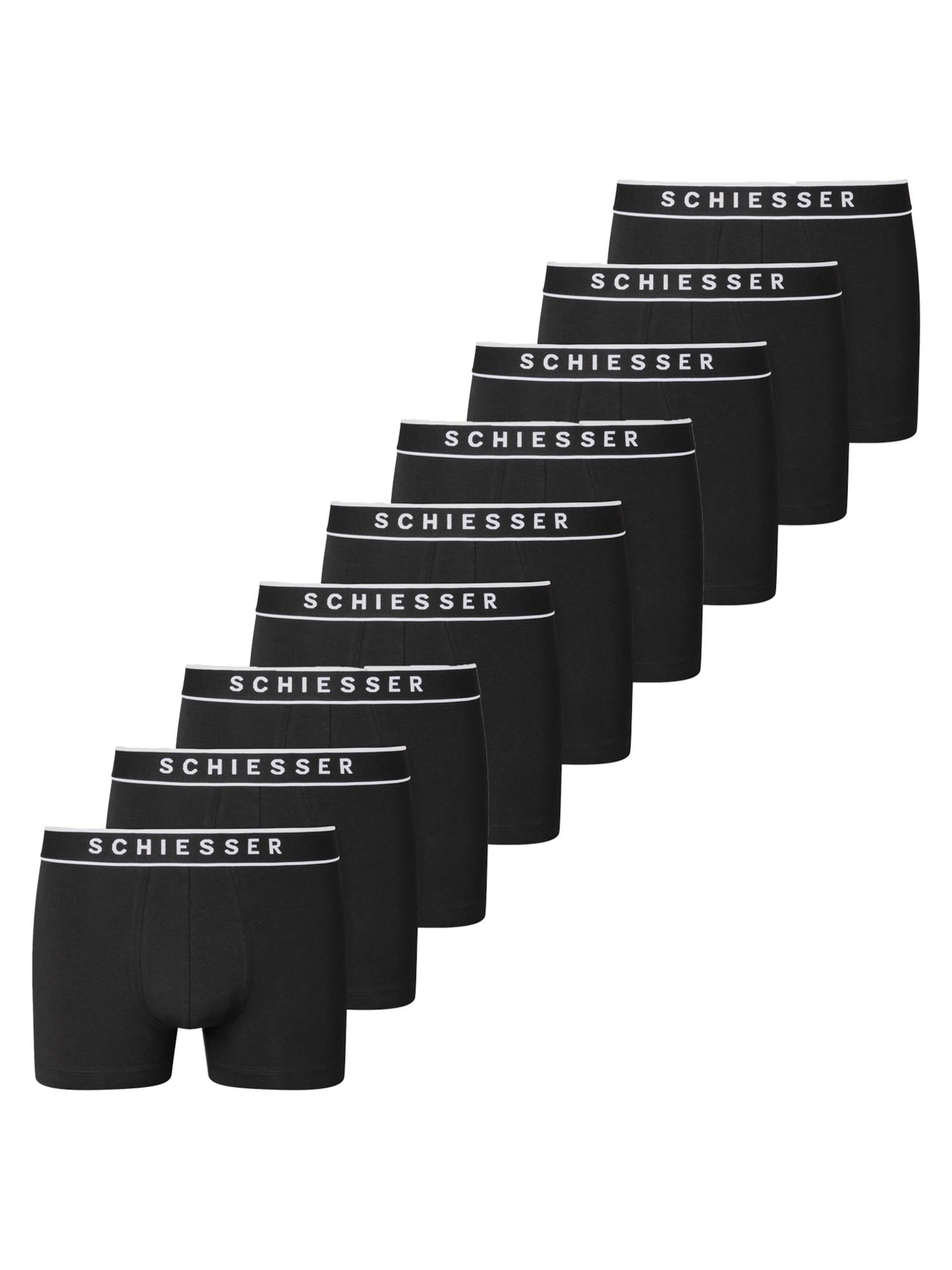 SCHIESSER Boxershorts '95/5 Organic Cotton'‌‌‌‌ in Schwarz: Vorderseite