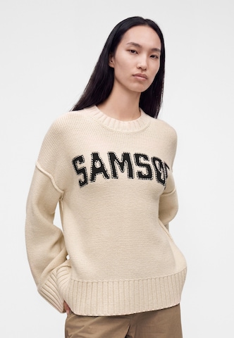 Samsøe Samsøe Sweter 'SAKEIKU' w kolorze beżowy