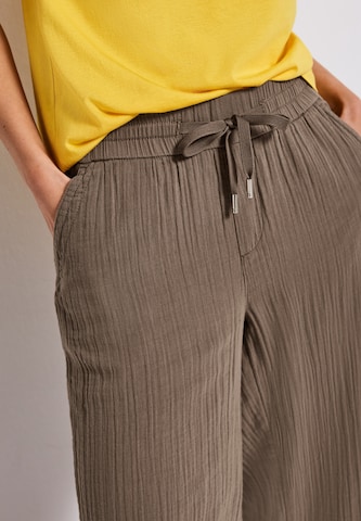 Wide Leg Pantalon STREET ONE en marron